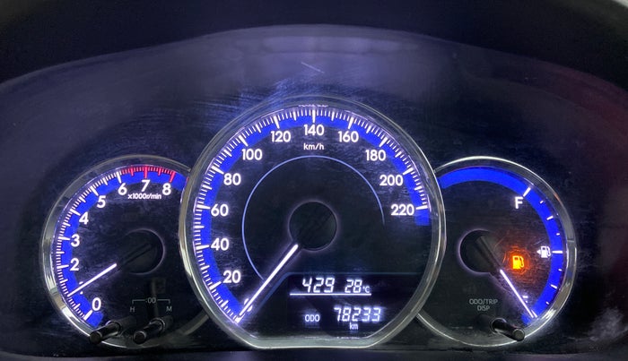 2018 Toyota YARIS J MT, Petrol, Manual, 78,232 km, Odometer Image