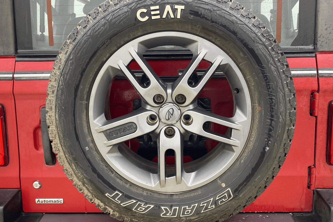 2021 Mahindra Thar LX PETROL HT 4WD AT, Petrol, Automatic, 33,980 km, Spare Tyre