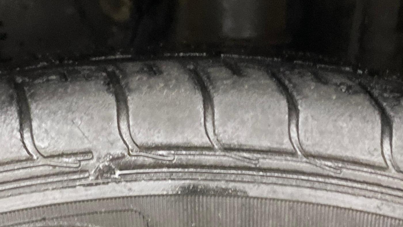 2023 Tata NEXON XM PETROL, Petrol, Manual, 56,742 km, Left Rear Tyre Tread