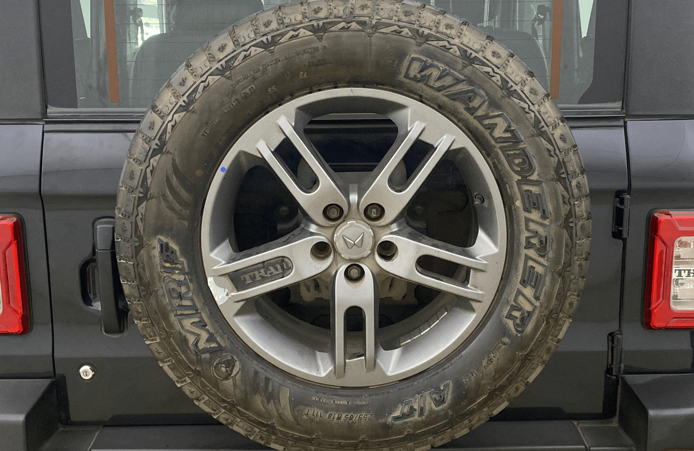 2022 Mahindra Thar LX HT PETROL 4WD MT, Petrol, Manual, 47,601 km, Spare Tyre