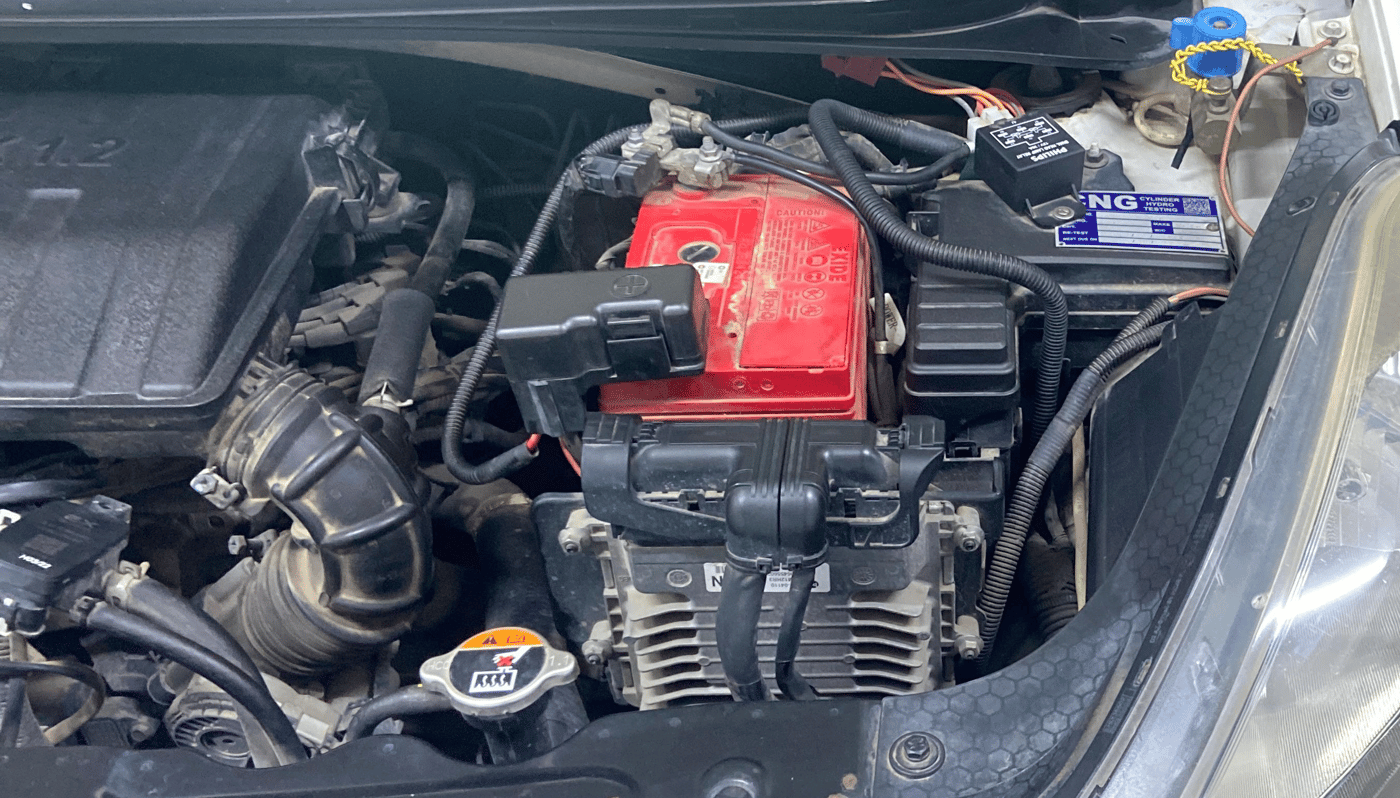 2021 Hyundai GRAND I10 NIOS MAGNA AMT 1.2 KAPPA VTVT, CNG, Automatic, 84,702 km, Engine View - Left