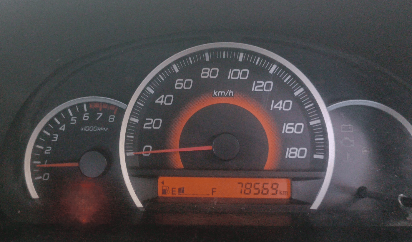2015 Maruti Wagon R 1.0 VXI, Petrol, Manual, 78,569 km, Odometer Image