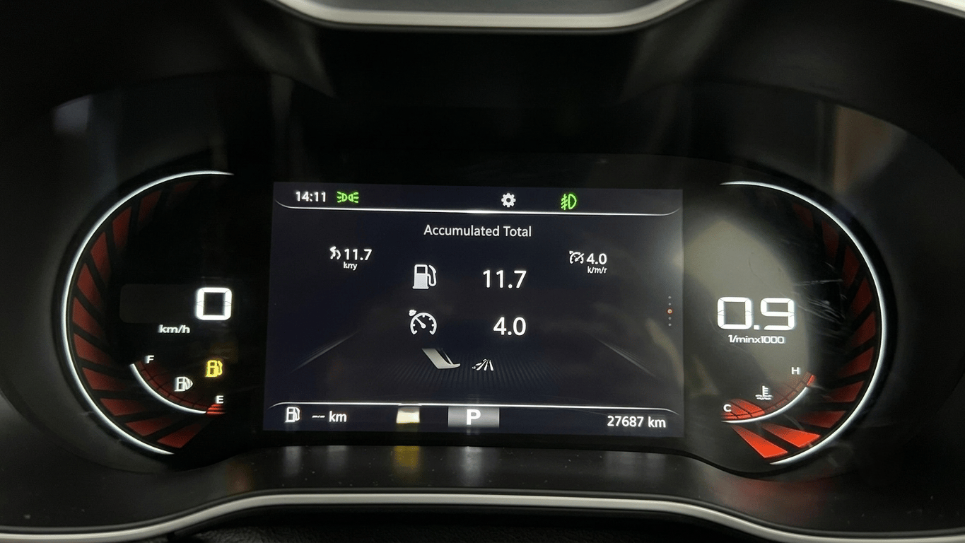 2023 MG ASTOR SHARP 1.5 CVT, Petrol, Automatic, 27,676 km, Odometer Image