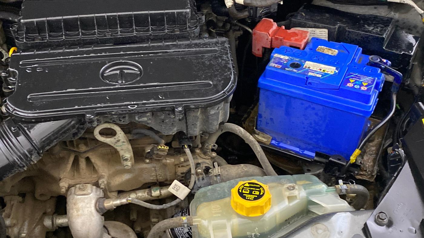 2022 Tata TIGOR XZ PLUS CNG, CNG, Manual, 53,573 km, Engine View - Left