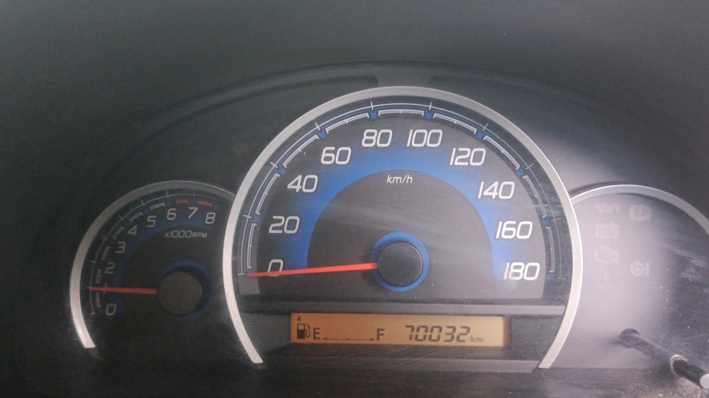 2017 Maruti Wagon R 1.0 VXI+, Petrol, Manual, 70,030 km, Odometer Image