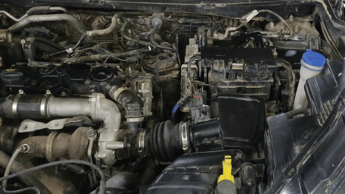 2021 Ford Ecosport TITANIUM 1.5L DIESEL, Diesel, Manual, 1,53,420 km, Engine View - Left