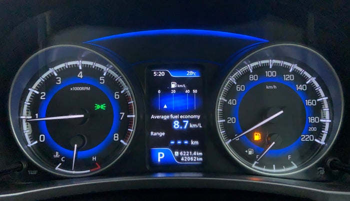 2016 Maruti Baleno ZETA 1.2 K12 CVT, Petrol, Automatic, 42,225 km, Odometer View