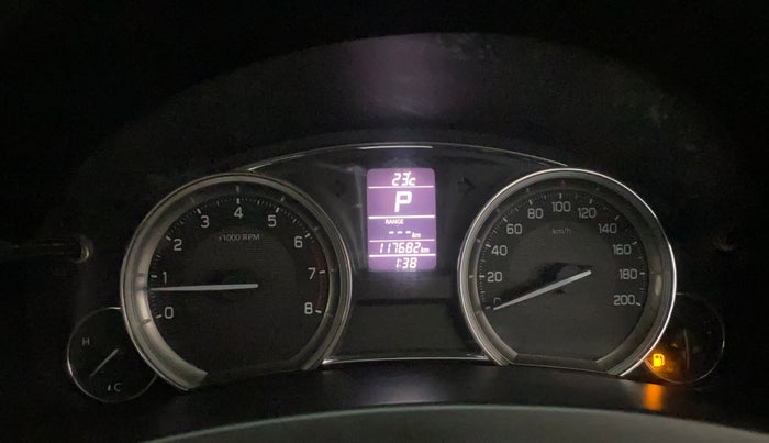 2016 Maruti Ciaz ZXI+ AT, Petrol, Automatic, 1,17,673 km, Odometer Image