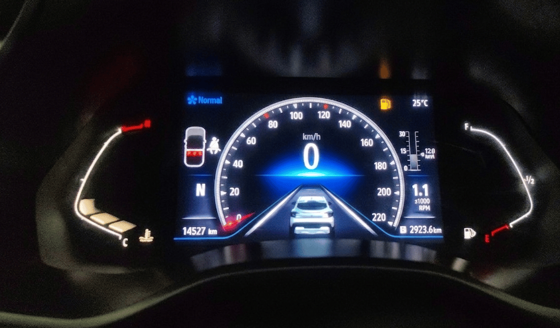 2024 Renault Kiger RXZ AMT, Petrol, Automatic, 14,527 km, Odometer Image