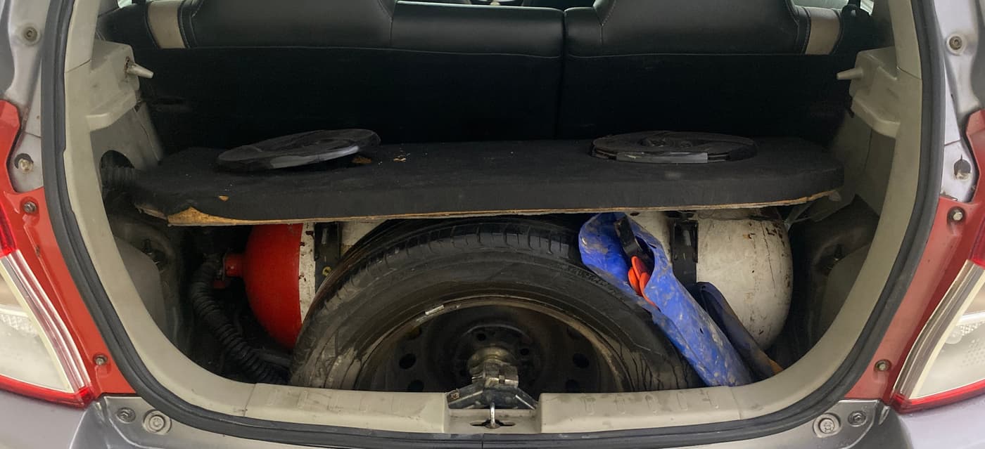 2014 Maruti Celerio VXI CNG, CNG, Manual, 1,09,624 km, Boot Inside