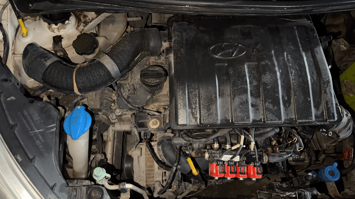 2014 Hyundai Grand i10 ASTA AT 1.2 KAPPA VTVT, CNG, Automatic, 44,971 km, Engine View - Right