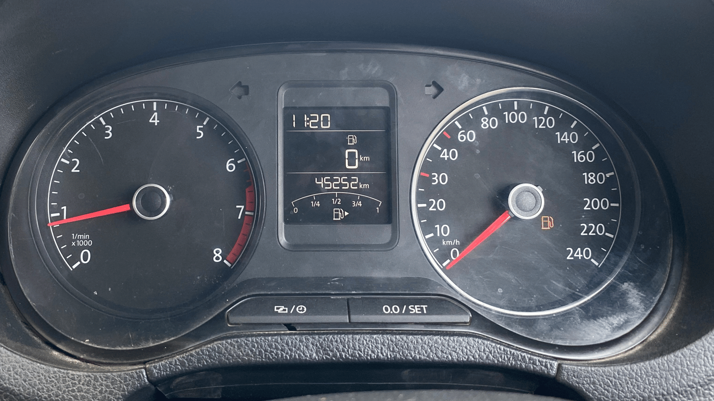 2018 Volkswagen Ameo COMFORTLINE 1.0L, Petrol, Manual, 45,251 km, Odometer Image