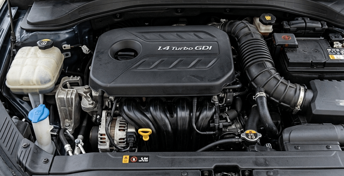 2023 KIA CARENS PRESTIGE PLUS 1.4 PETROL 7 STR, Petrol, Manual, 40,101 km, Engine View - Right