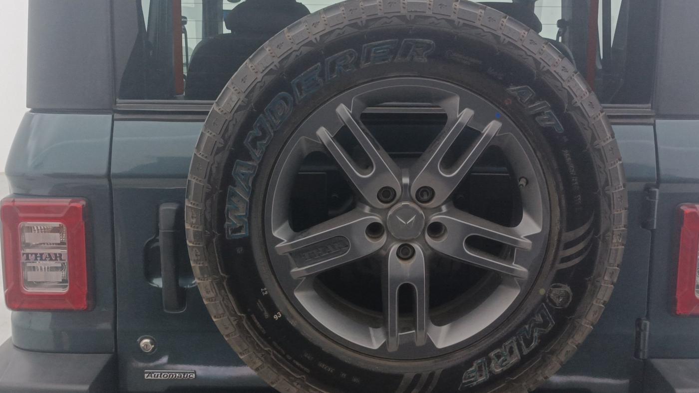 2024 Mahindra Thar LX P 2WD AT HT, Petrol, Automatic, 9,373 km, Spare Tyre