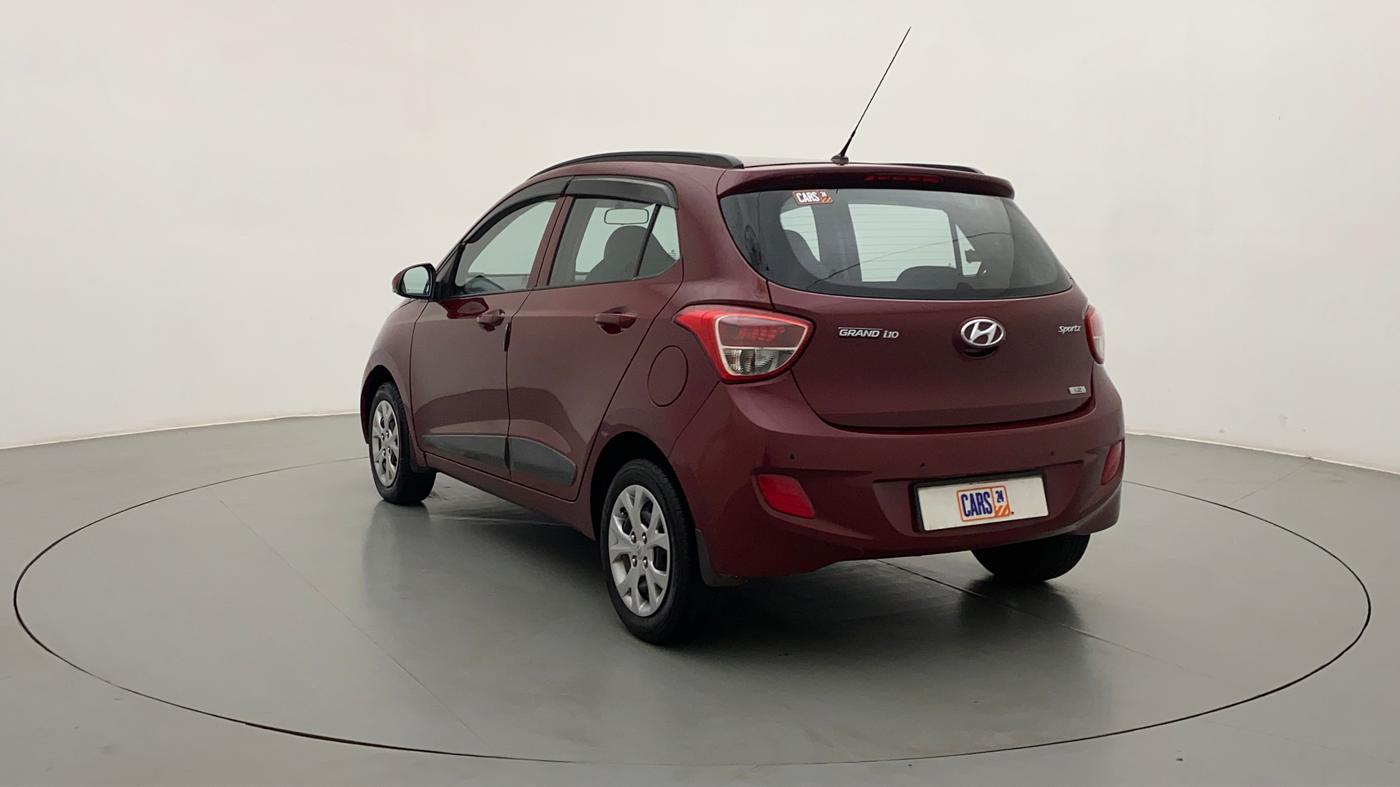 2015 Hyundai Grand i10 SPORTZ 1.2 KAPPA VTVT, Petrol, Manual, 36,720 km, Left Back Diagonal