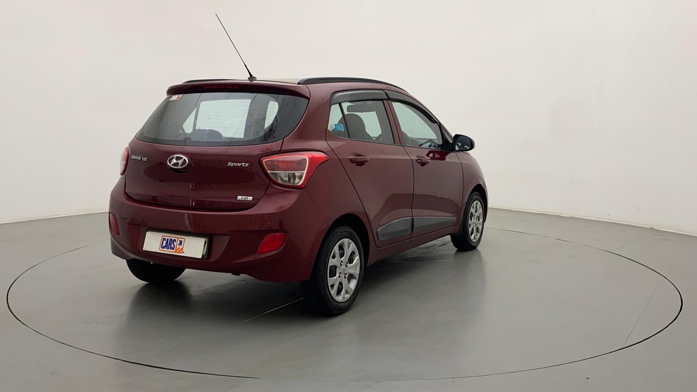 2015 Hyundai Grand i10 SPORTZ 1.2 KAPPA VTVT, Petrol, Manual, 36,720 km, Right Back Diagonal