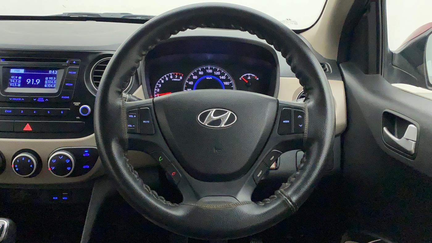 2015 Hyundai Grand i10 SPORTZ 1.2 KAPPA VTVT, Petrol, Manual, 36,720 km, Steering Wheel Close Up