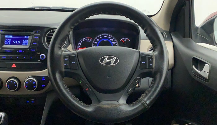 2015 Hyundai Grand i10 SPORTZ 1.2 KAPPA VTVT, Petrol, Manual, 36,720 km, Steering Wheel Close Up