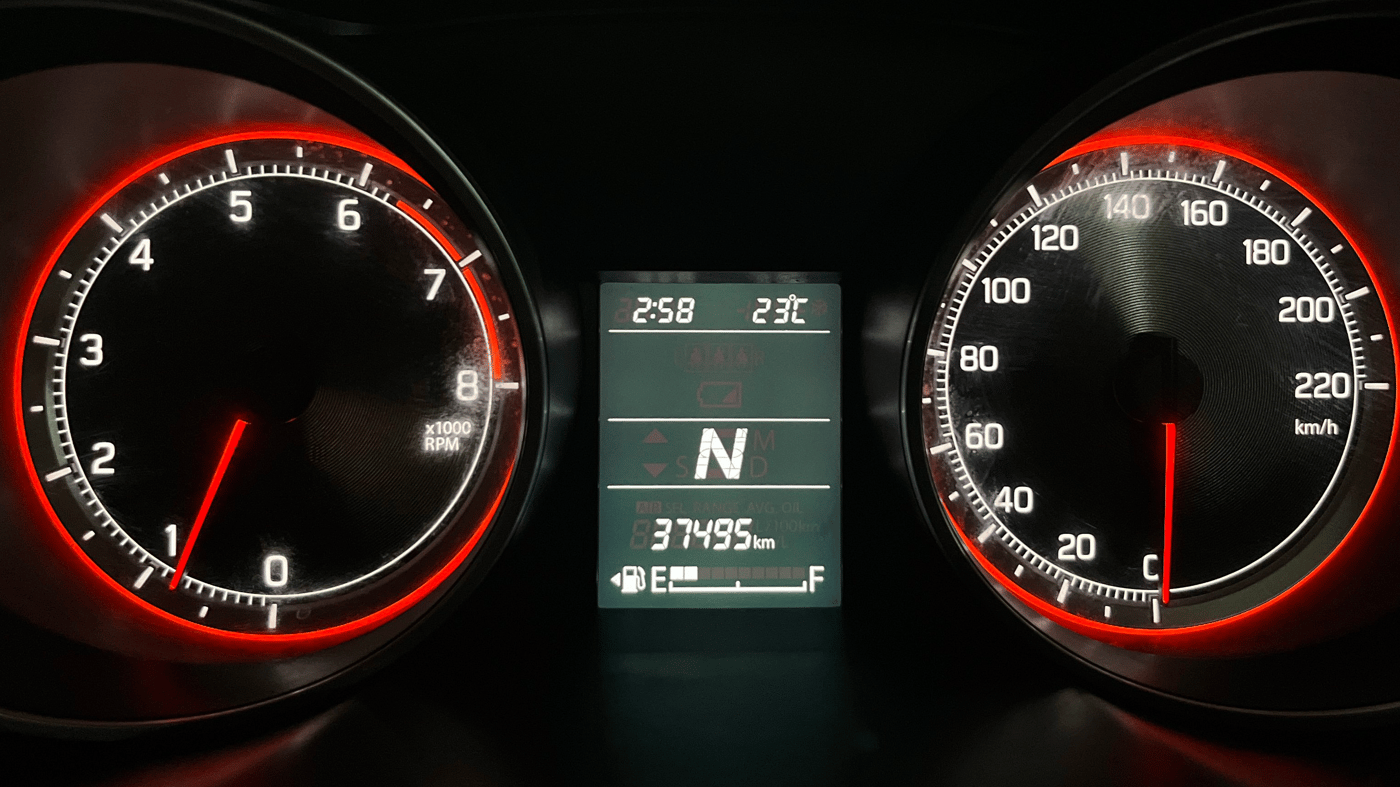 2020 Maruti Swift ZXI PLUS AMT, Petrol, Automatic, 37,495 km, Odometer Image