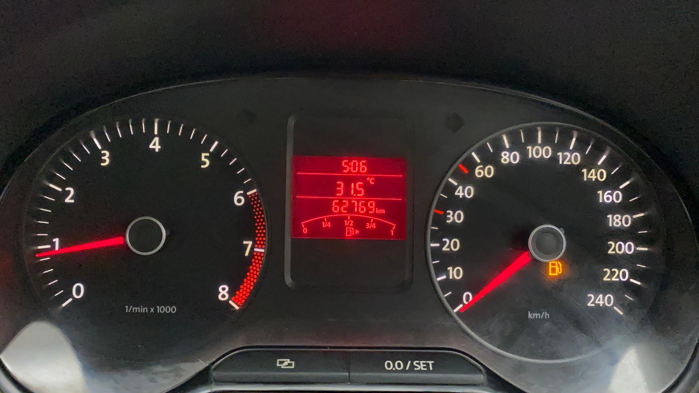 2010 Volkswagen Polo TRENDLINE 1.2L PETROL, Petrol, Manual, 62,769 km, Odometer Image