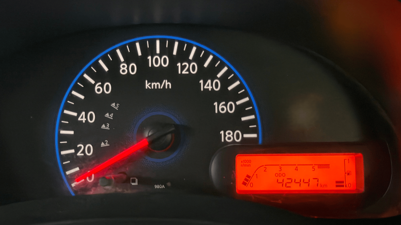 2014 Datsun Go T, Petrol, Manual, 42,526 km, Odometer Image