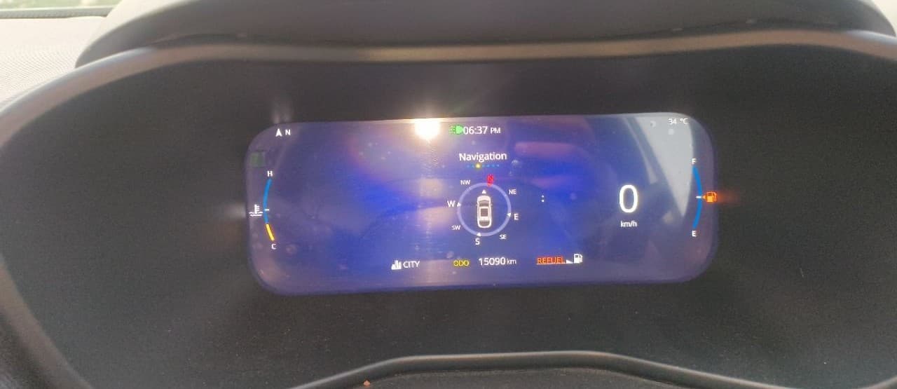2025 Tata Curvv Creative Plus S 1.2 Petrol 6MT, Petrol, Manual, 15,090 km, Odometer Image
