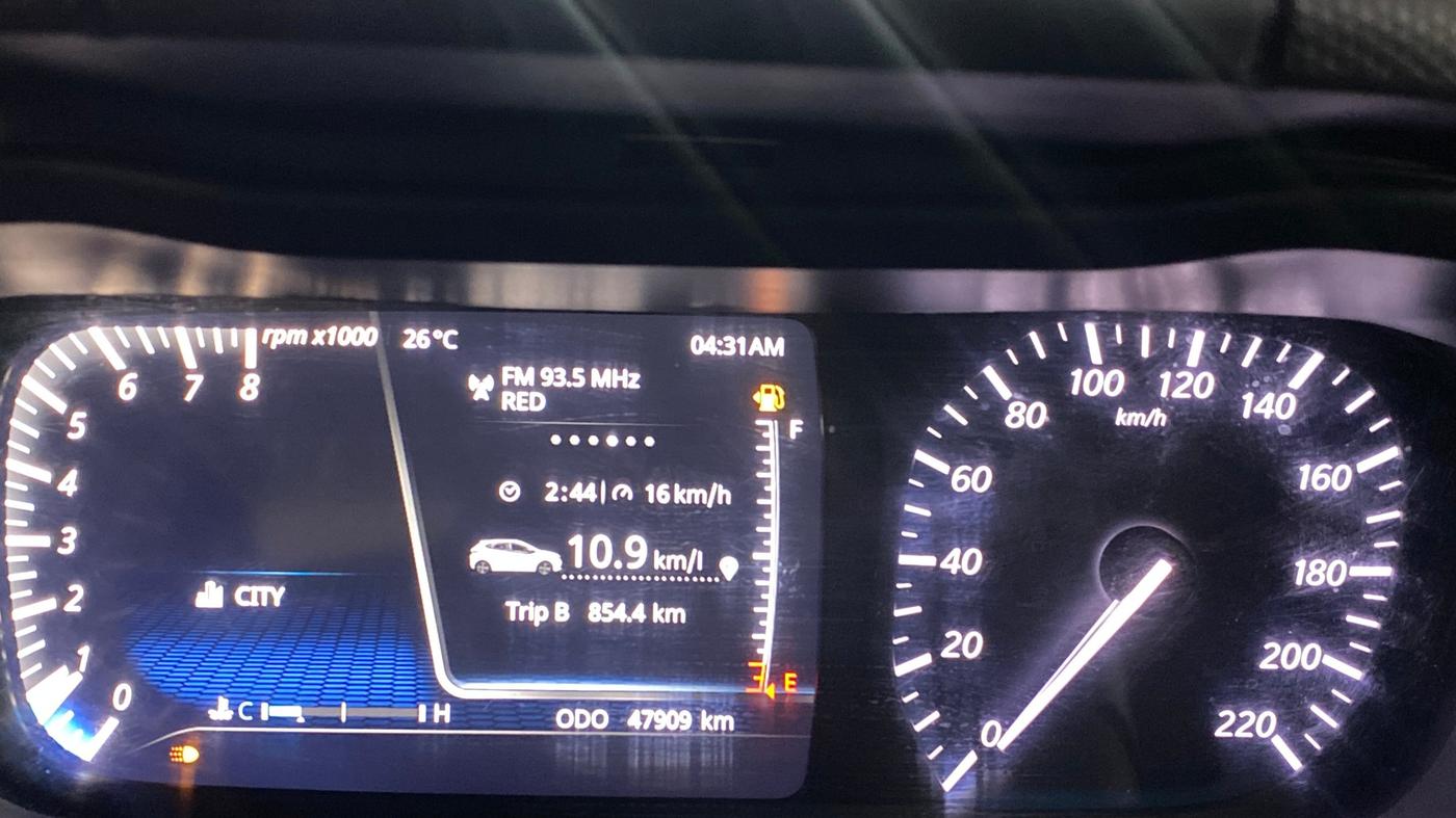 2020 Tata ALTROZ XZ PETROL, Petrol, Manual, 47,865 km, Odometer Image