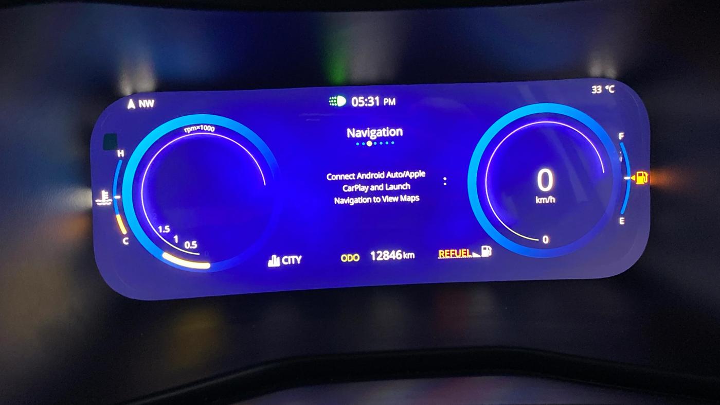 2024 Tata Curvv Creative Plus S 1.2 Petrol 6MT, Petrol, Manual, 12,843 km, Odometer Image