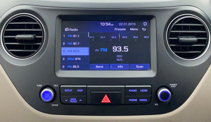 2017 Hyundai Grand i10 ASTA 1.2 KAPPA VTVT, Petrol, Manual, 31,408 km, Infotainment System