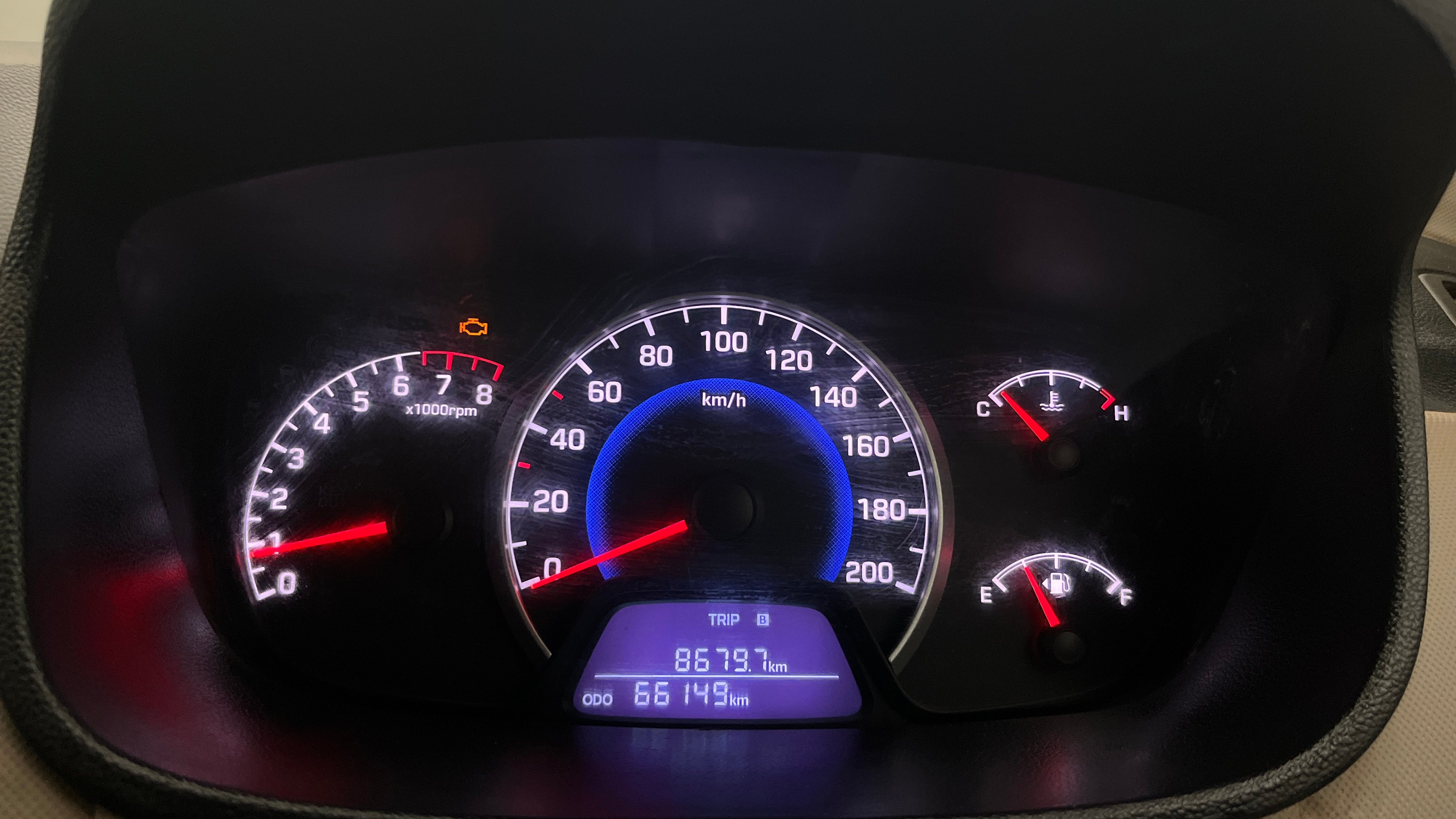 2017 Hyundai Grand i10 SPORTZ 1.2 KAPPA VTVT, CNG, Manual, 66,106 km, Odometer Image