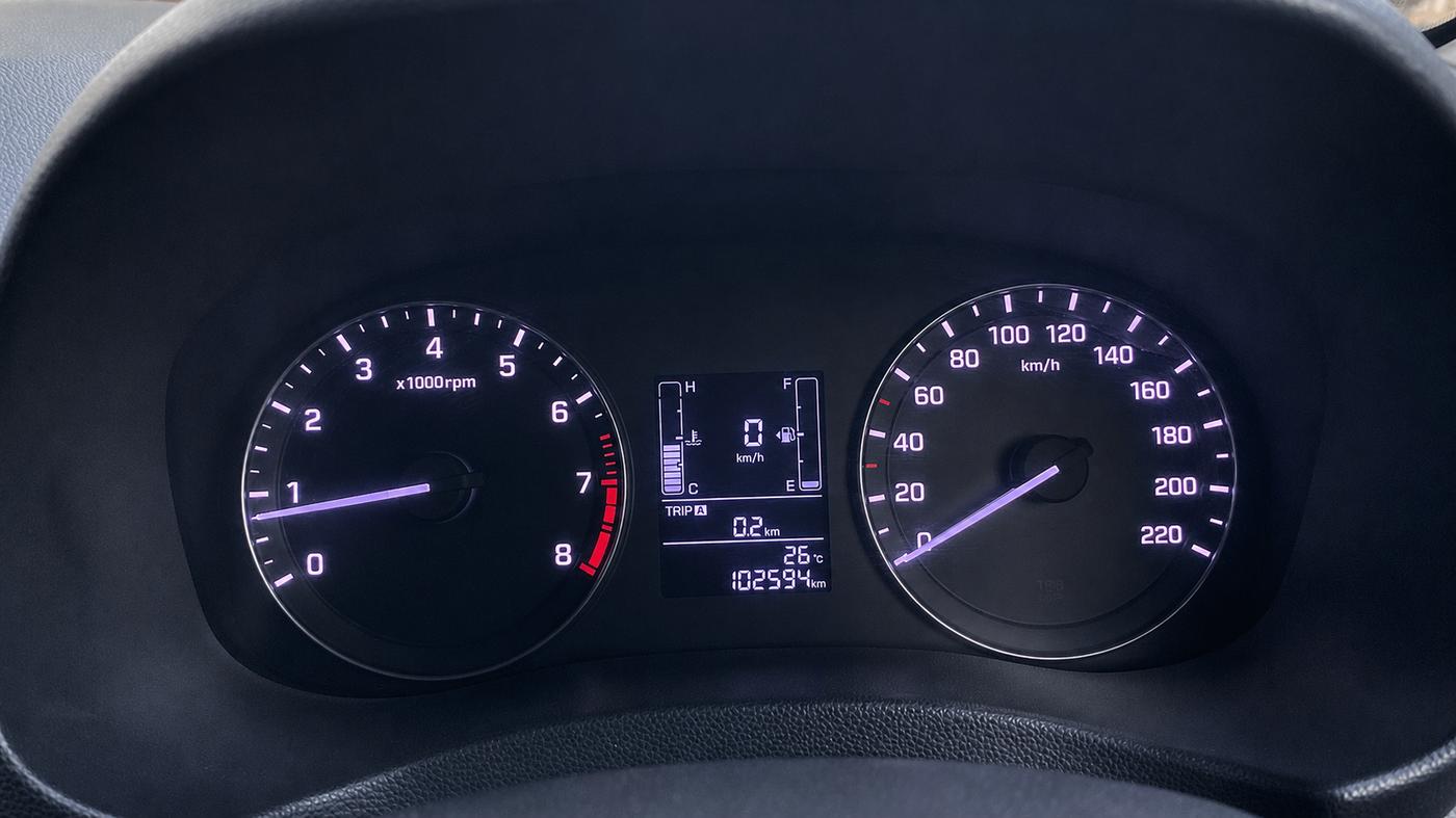 2016 Hyundai Creta SX PLUS  ANNIVERSARY EDITION 1.6 PETROL, Petrol, Manual, 1,02,544 km, Odometer Image