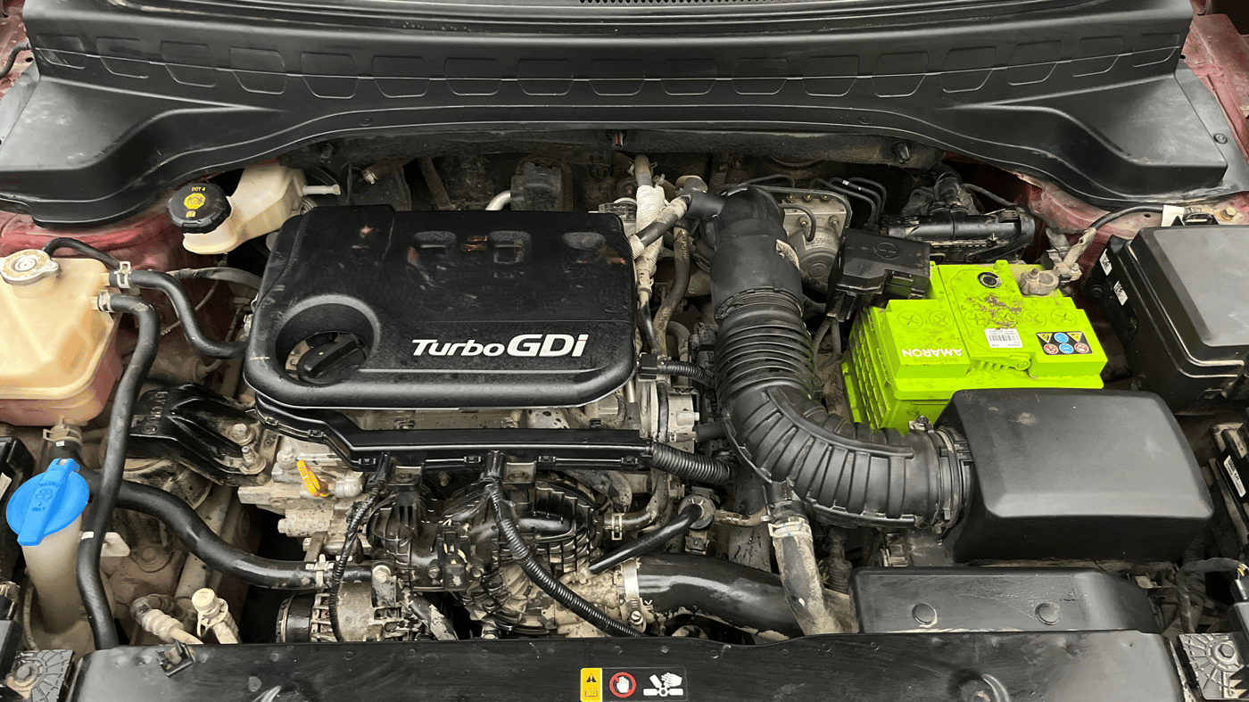 2021 KIA SONET HTX 1.0 IMT, Petrol, Manual, 26,947 km, Engine View