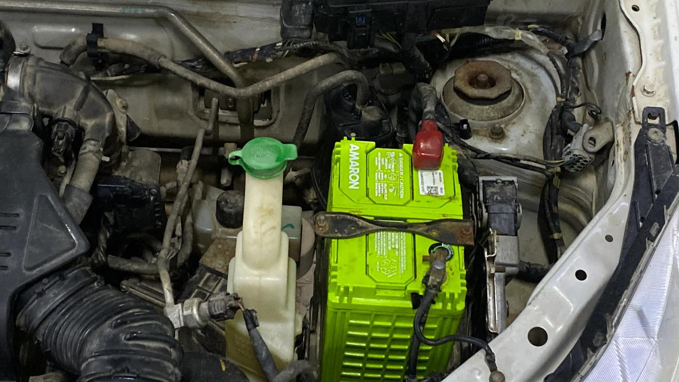 2018 Maruti Alto K10 VXI (O) AMT, Petrol, Automatic, 95,256 km, Engine View - Left
