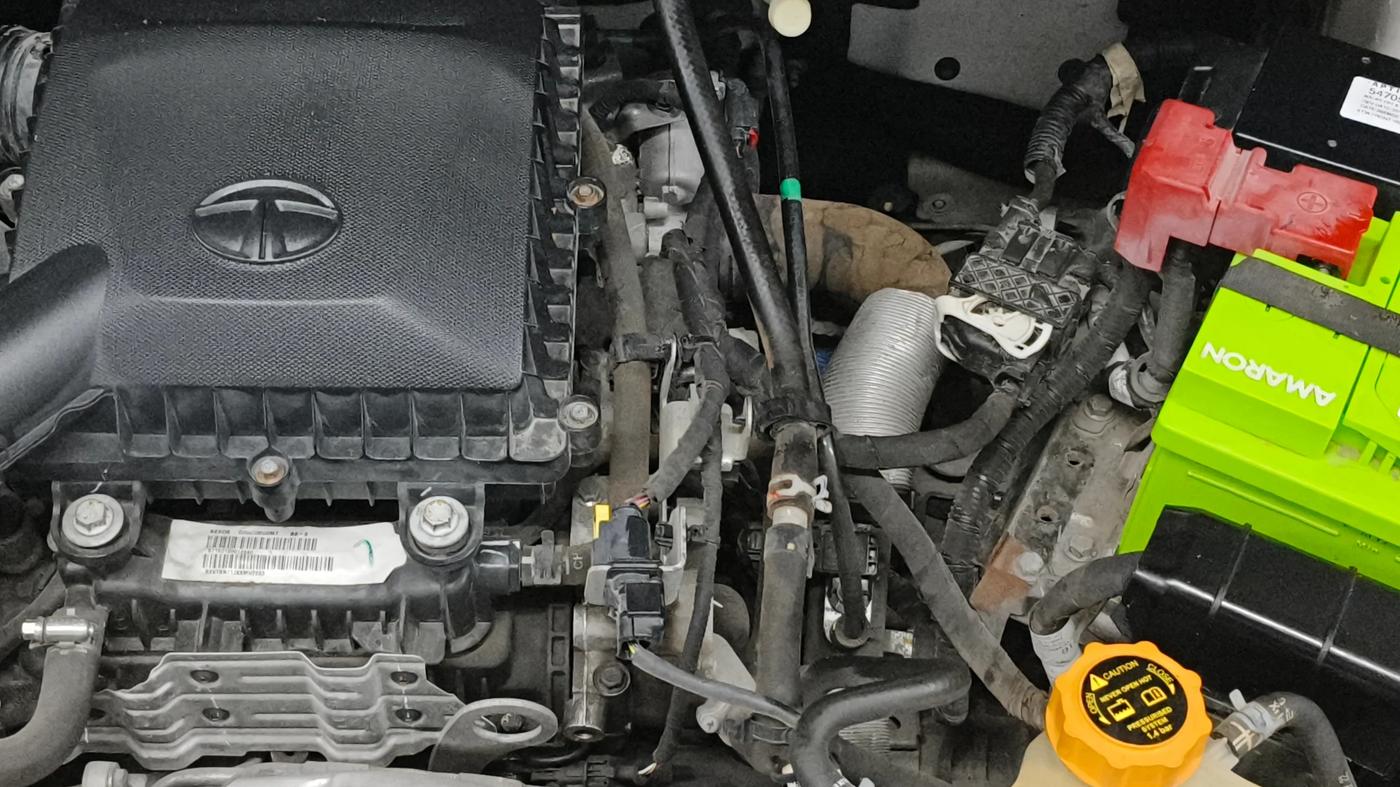 2022 Tata NEXON XZ PLUS (L), Petrol, Manual, 21,150 km, Engine View - Left