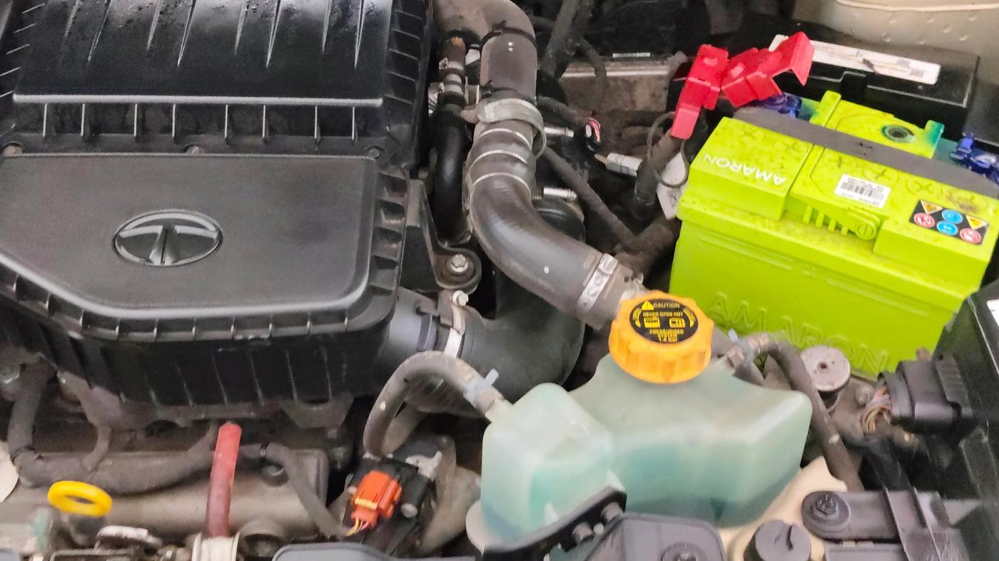 2022 Tata NEXON XZA PLUS (PREMIUM) KAZIRANGA DIESEL, Diesel, Automatic, 23,508 km, Engine View - Left