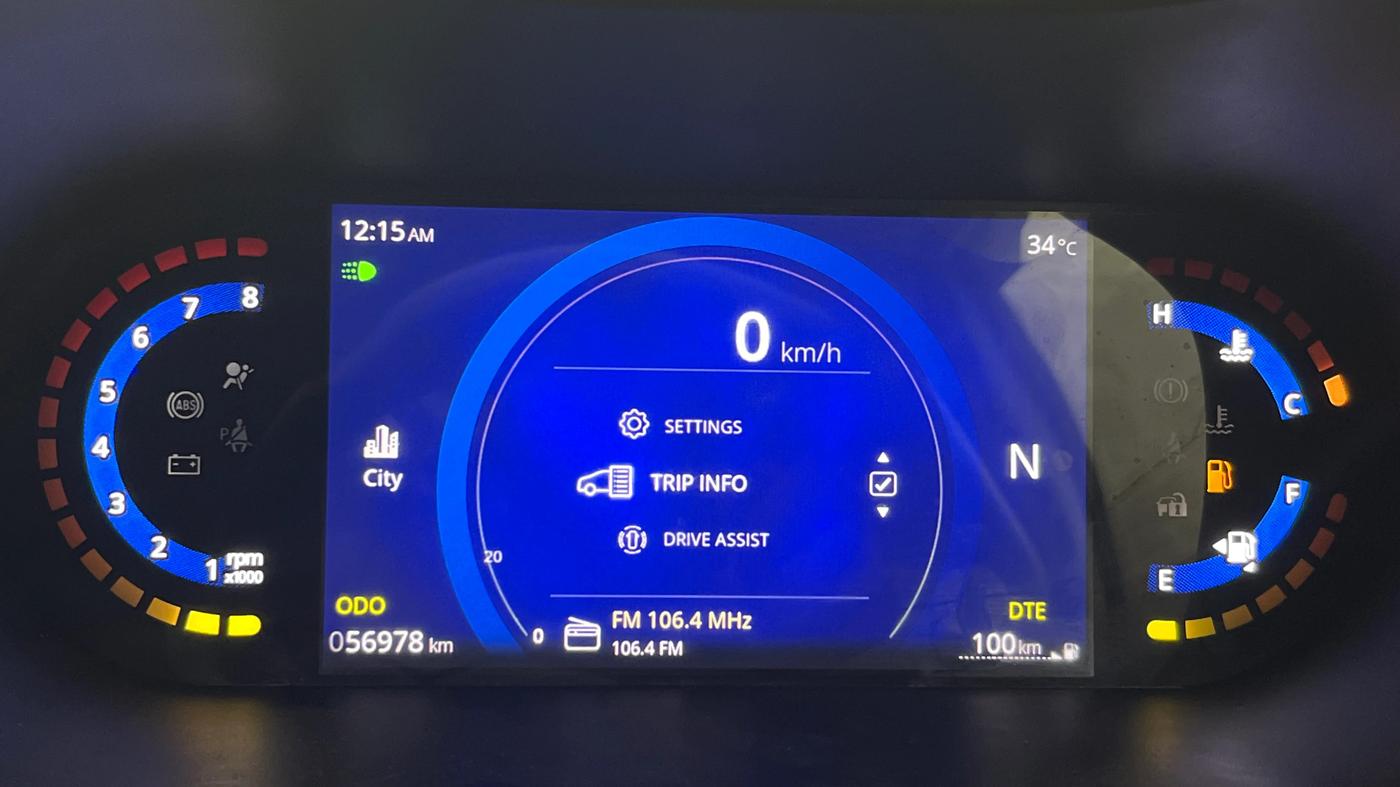 2023 Tata NEXON CREATIVE+ AMT 1.2 PETROL, Petrol, Automatic, 56,953 km, Odometer Image