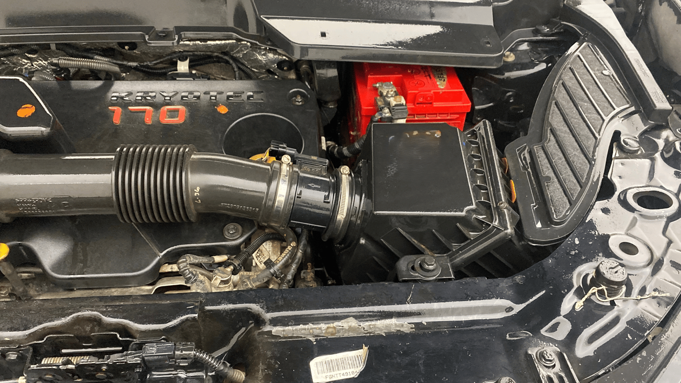 2023 Tata Safari XZA PLUS O RED DARK , Diesel, Automatic, 1,18,926 km, Engine View - Left