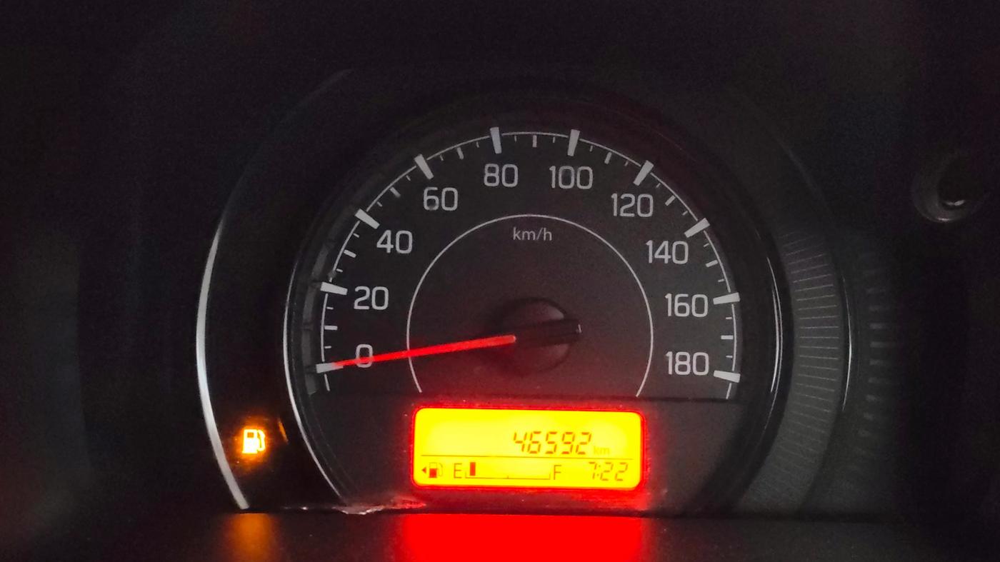 2019 Maruti New Wagon-R VXI 1.0, Petrol, Manual, 46,570 km, Odometer Image