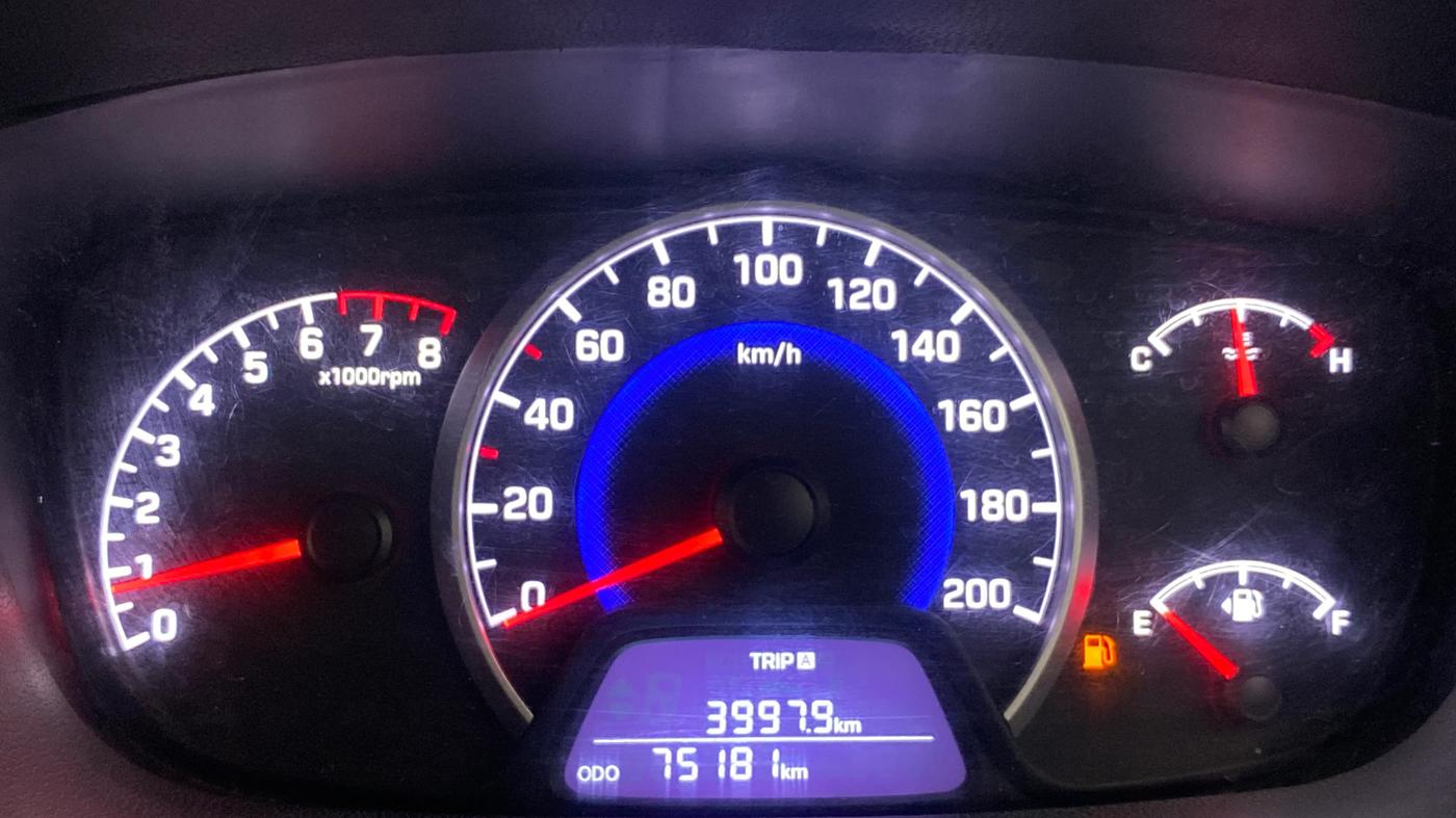2018 Hyundai Grand i10 ASTA 1.2 KAPPA VTVT, Petrol, Manual, 75,137 km, Odometer Image