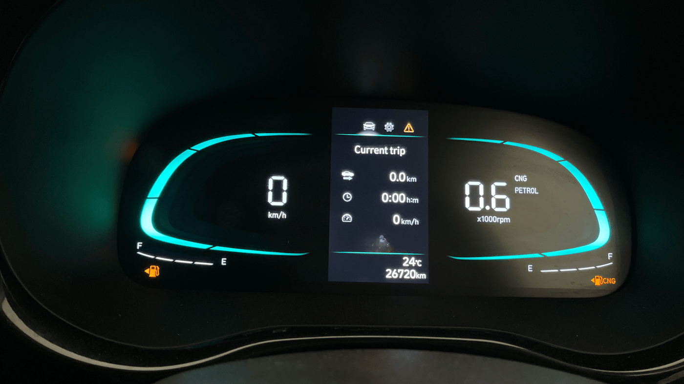 2025 Hyundai EXTER SX 1.2 MT Hy-CNG Duo , CNG, Manual, 26,708 km, Odometer Image
