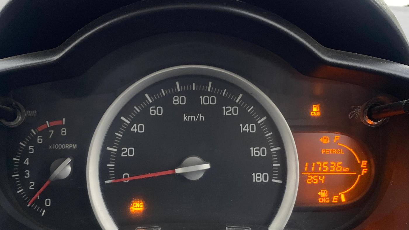 2014 Maruti Celerio VXI CNG, CNG, Manual, 1,17,536 km, Odometer Image
