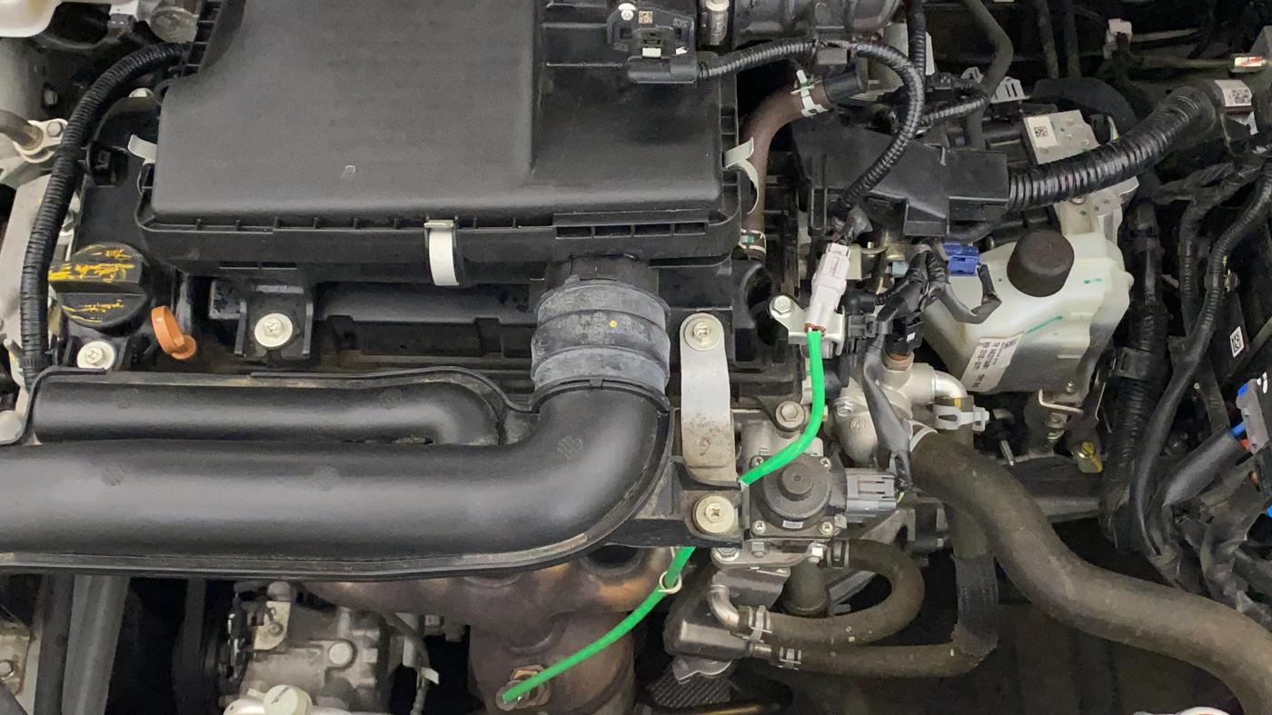 2024 Toyota Glanza V AMT, Petrol, Automatic, 18,128 km, Engine View