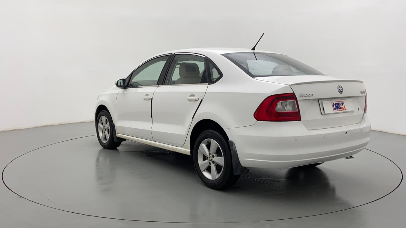 2016 Skoda Rapid AMBITION 1.6 MPFI MT, Petrol, Manual, 48,477 km, Left Back Diagonal