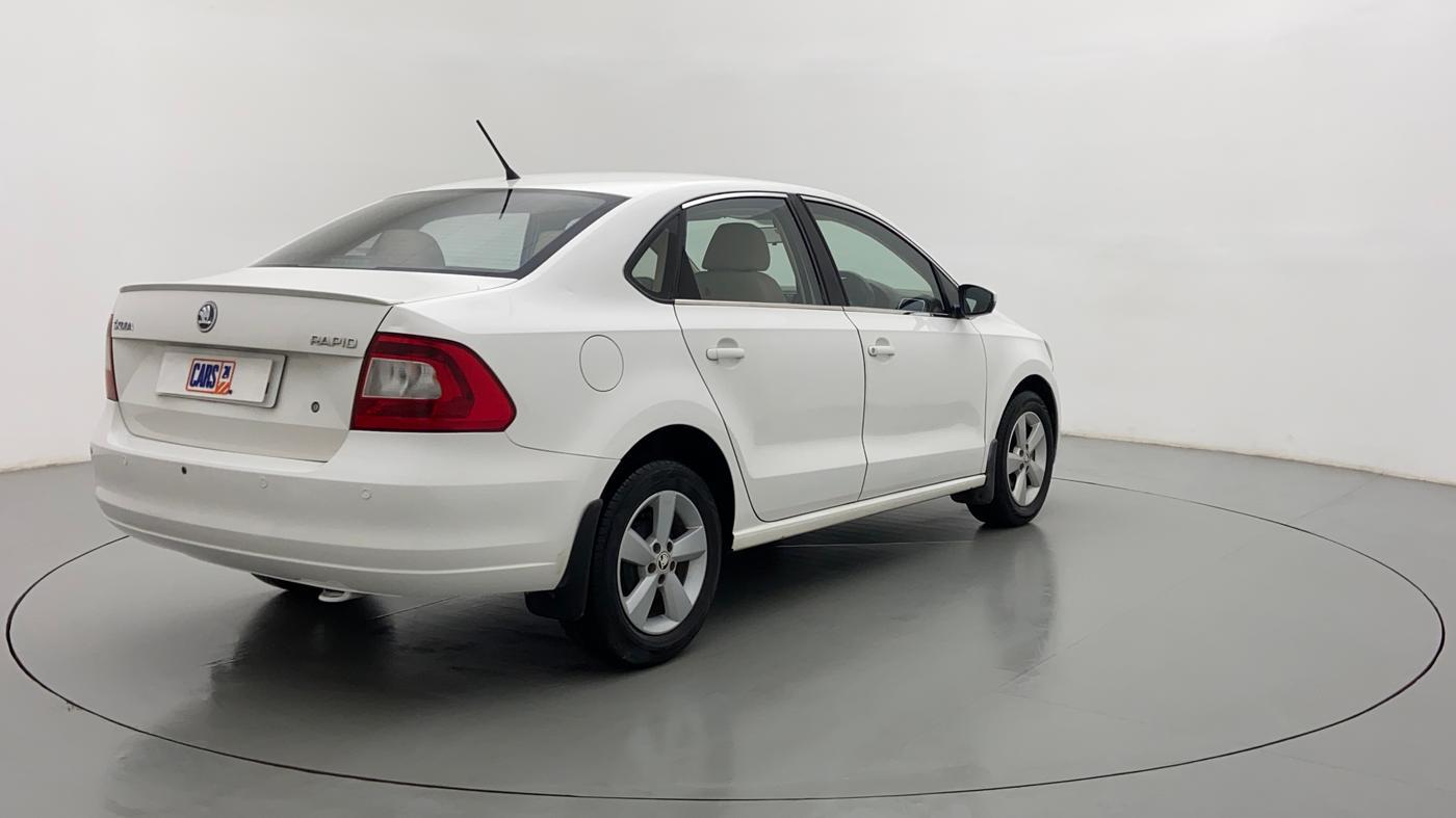 2016 Skoda Rapid AMBITION 1.6 MPFI MT, Petrol, Manual, 48,477 km, Right Back Diagonal