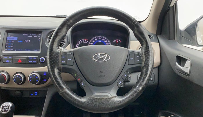 2018 Hyundai Grand i10 SPORTZ (O) 1.2 KAPPA VTVT, Petrol, Manual, 53,226 km, Steering Wheel Close Up