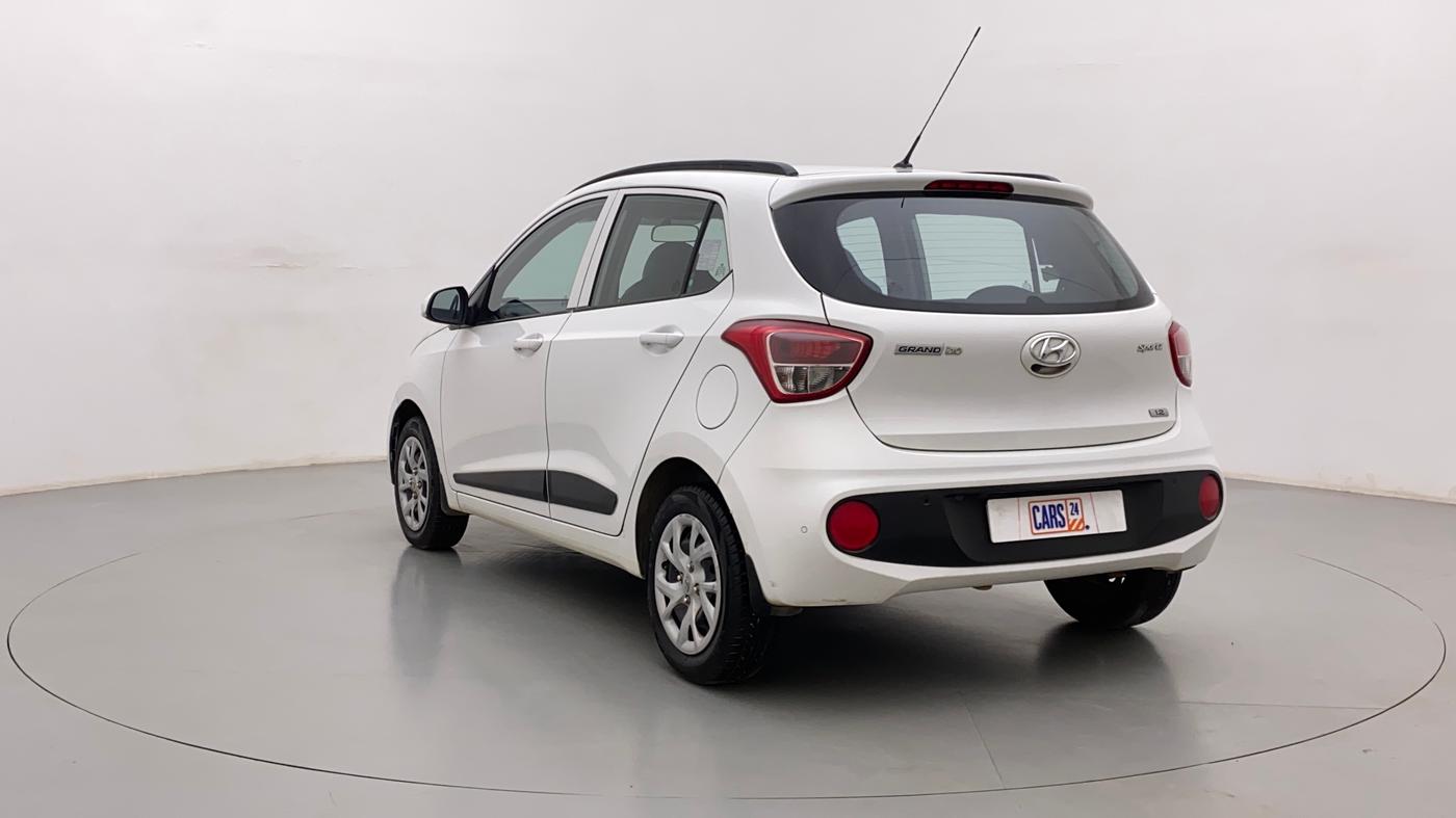 2018 Hyundai Grand i10 SPORTZ (O) 1.2 KAPPA VTVT, Petrol, Manual, 53,226 km, Left Back Diagonal
