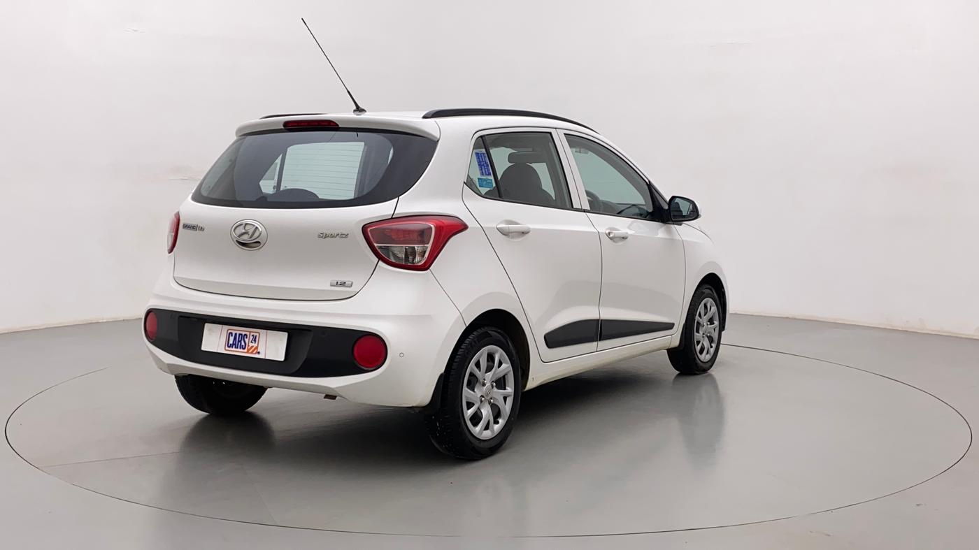 2018 Hyundai Grand i10 SPORTZ (O) 1.2 KAPPA VTVT, Petrol, Manual, 53,226 km, Right Back Diagonal