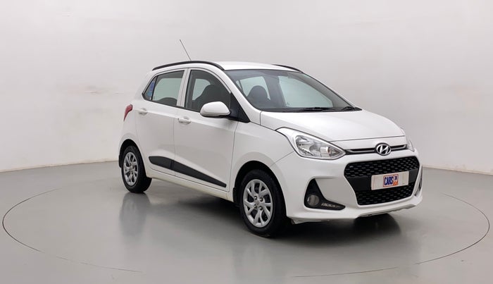 2018 Hyundai Grand i10 SPORTZ (O) 1.2 KAPPA VTVT, Petrol, Manual, 53,226 km, Right Front Diagonal