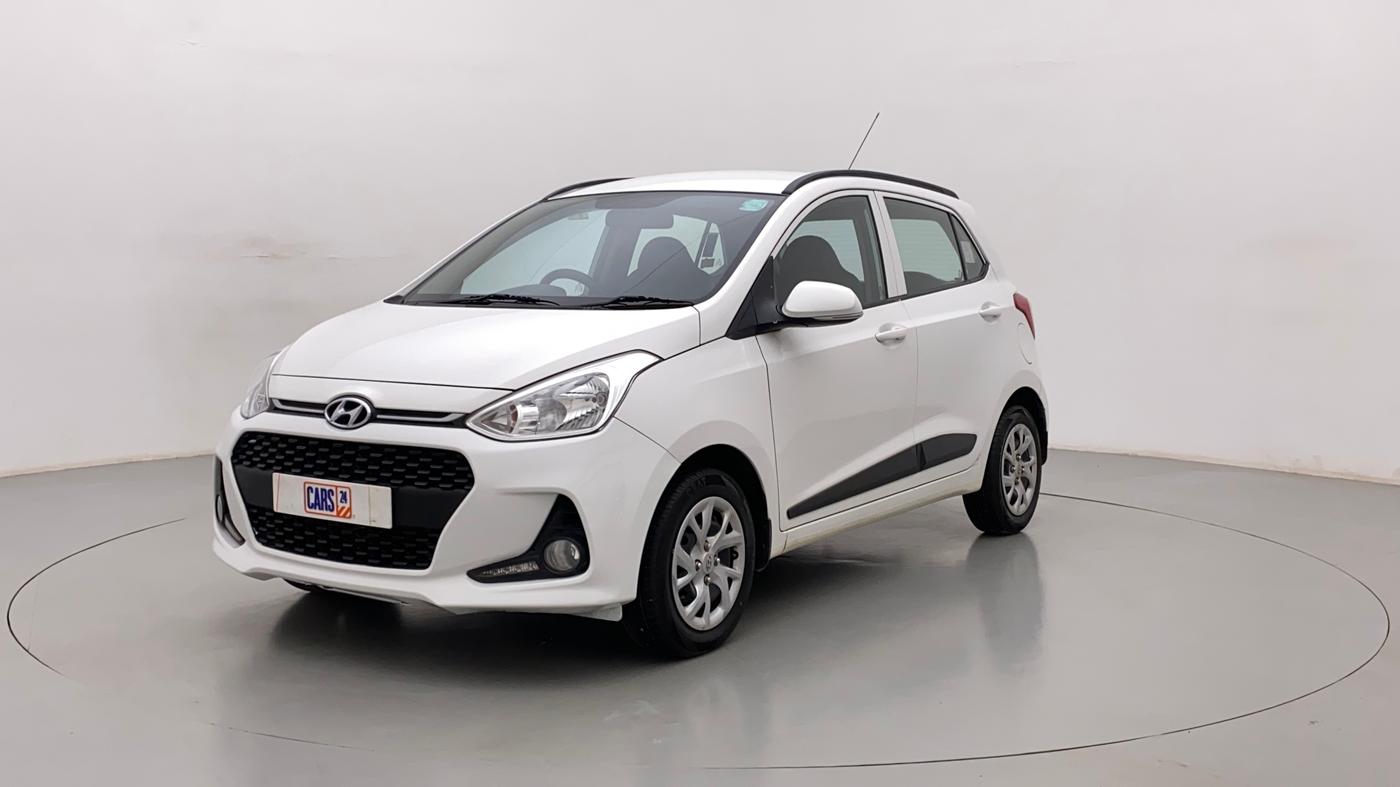 2018 Hyundai Grand i10 SPORTZ (O) 1.2 KAPPA VTVT, Petrol, Manual, 53,226 km, Left Front Diagonal