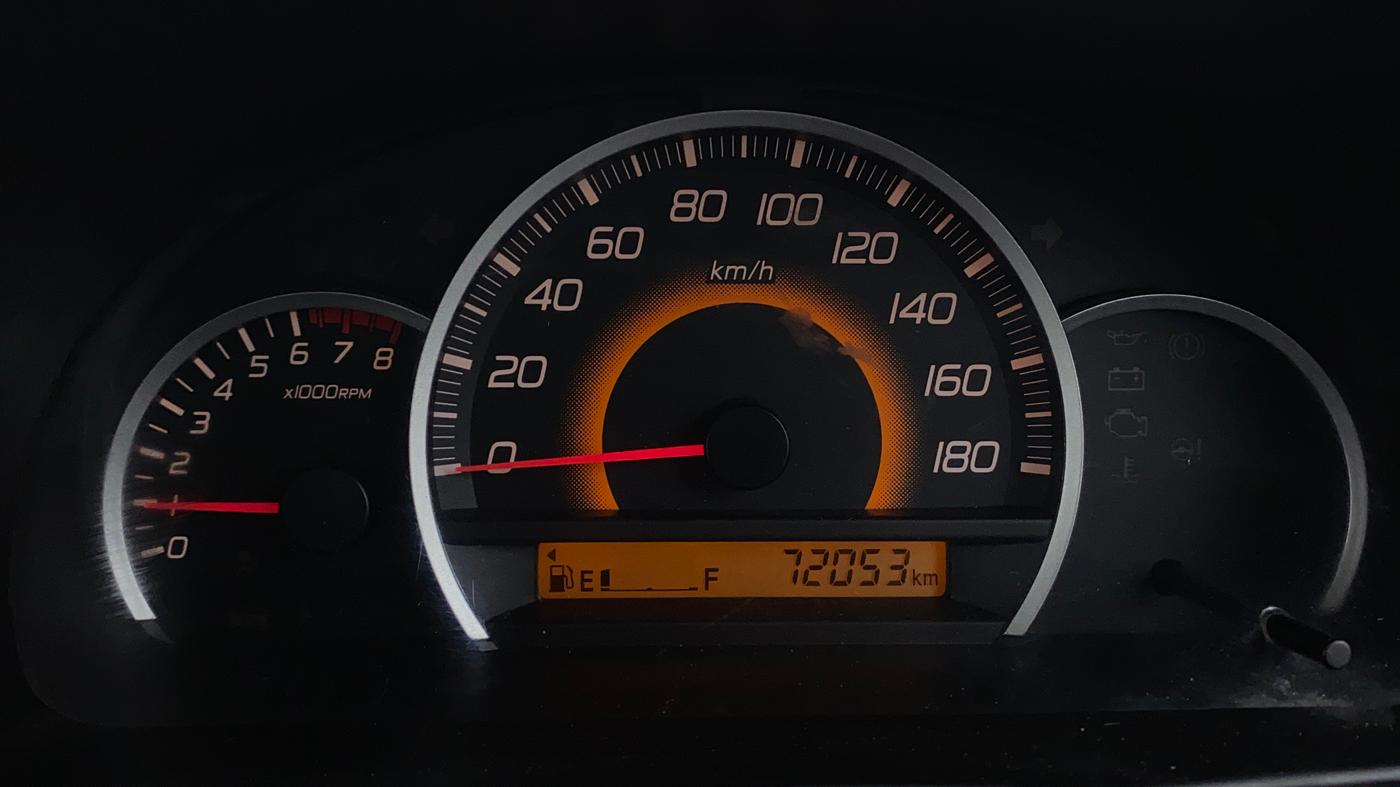 2015 Maruti Wagon R 1.0 VXI, Petrol, Manual, 72,057 km, Odometer Image